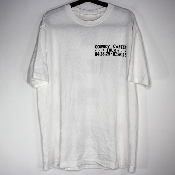 Beyonce Mens Large Cowboy Carter Concert 2025 Tour Tee T-Shirt NEW F1264 - Picture 2 of 6